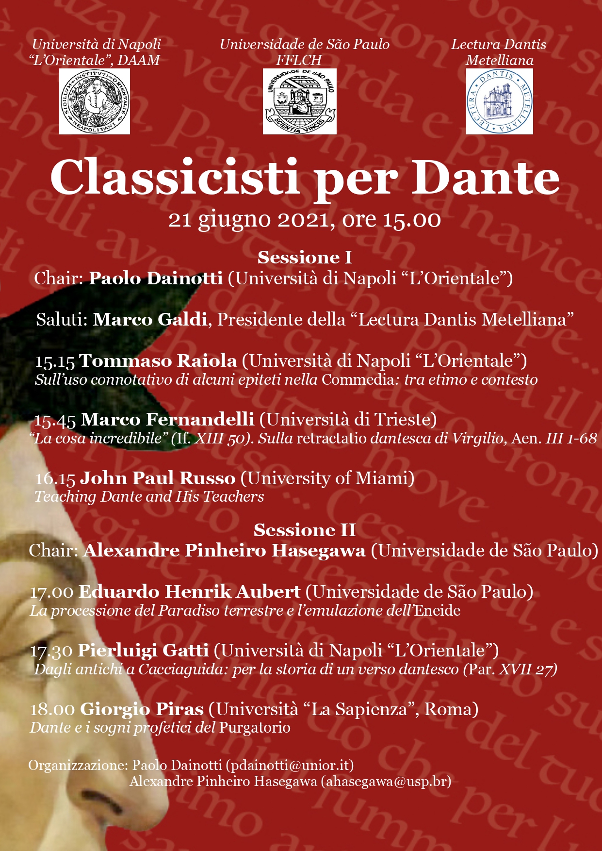 Cartaz evento Dante